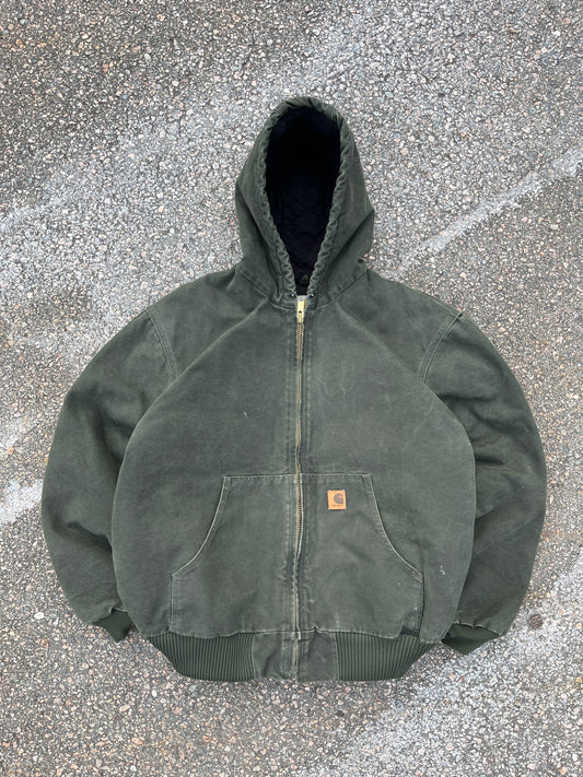 Faded Olive Green Carhartt Active Jacket - XL