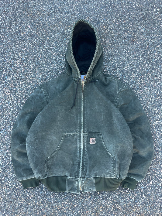 Faded Olive Green Carhartt Active Jacket - Medium