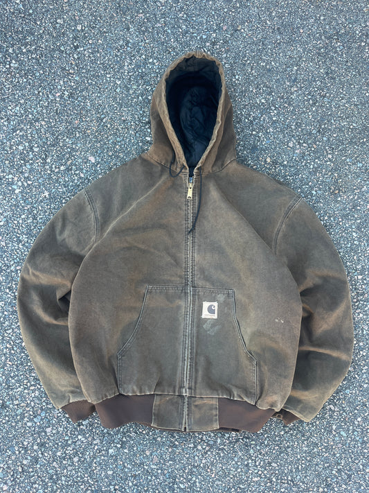 Faded Chestnut Brown Carhartt Active Jacket - XL