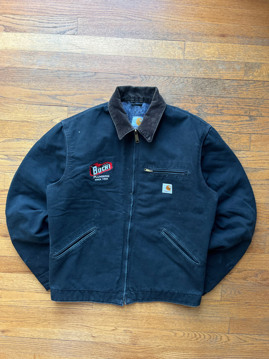 Faded Black Carhartt Detroit Jacket - Medium Tall