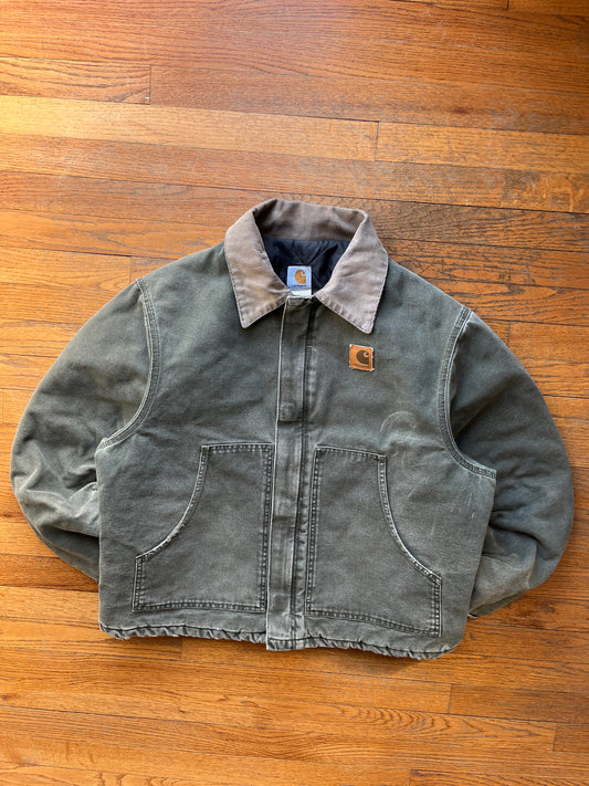 Faded Olive Green Carhartt Arctic Jacket - Large