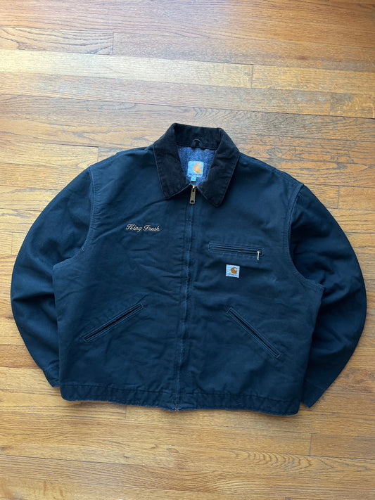 Faded Black Carhartt Detroit Jacket - Boxy Large