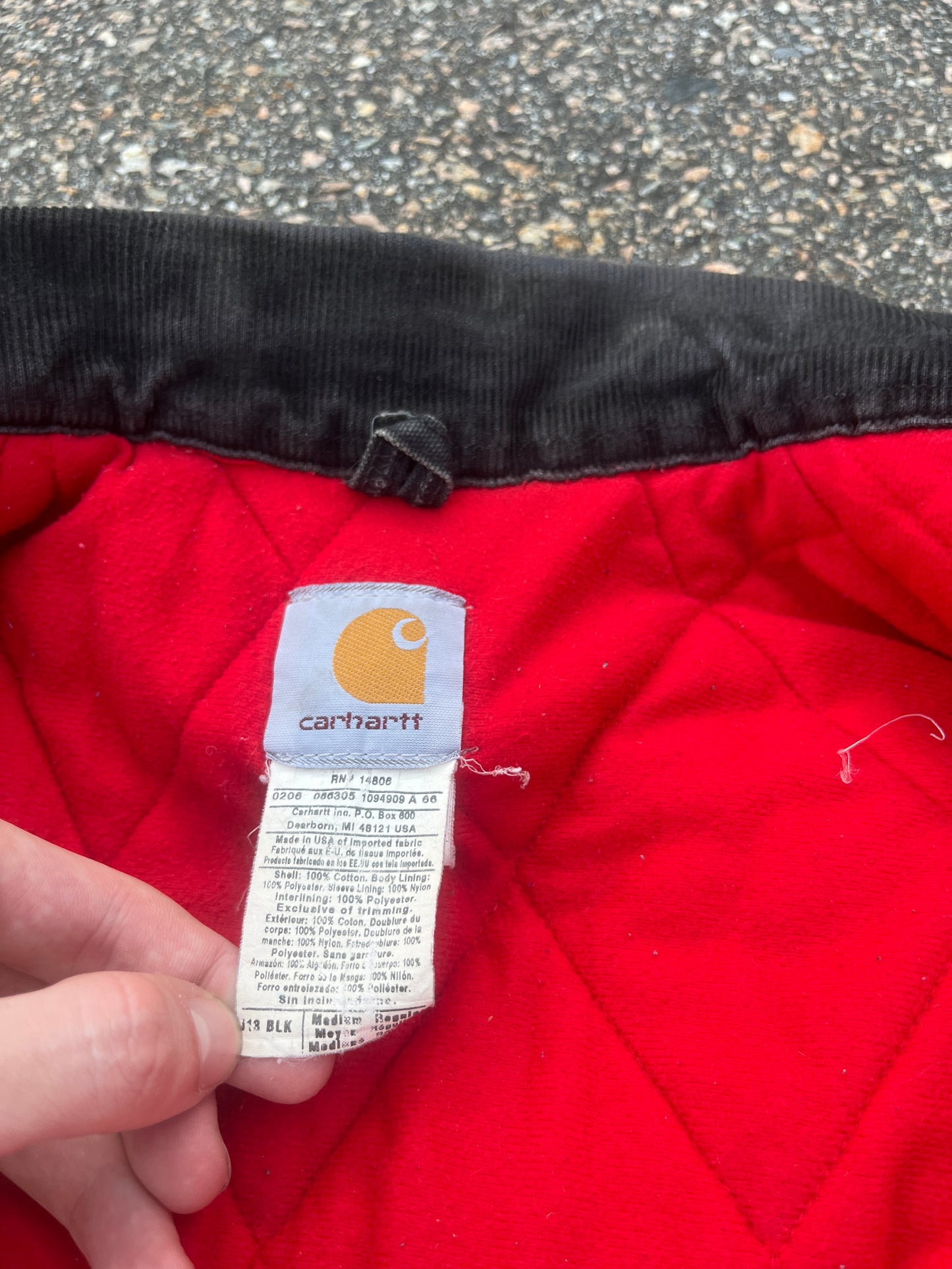 Faded Black Carhartt Santa Fe Jacket - Medium