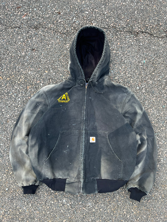 Faded Black Carhartt Active Jacket - Large