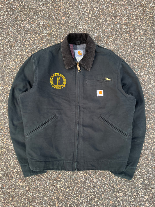 Faded Black Carhartt Detroit Jacket - Medium