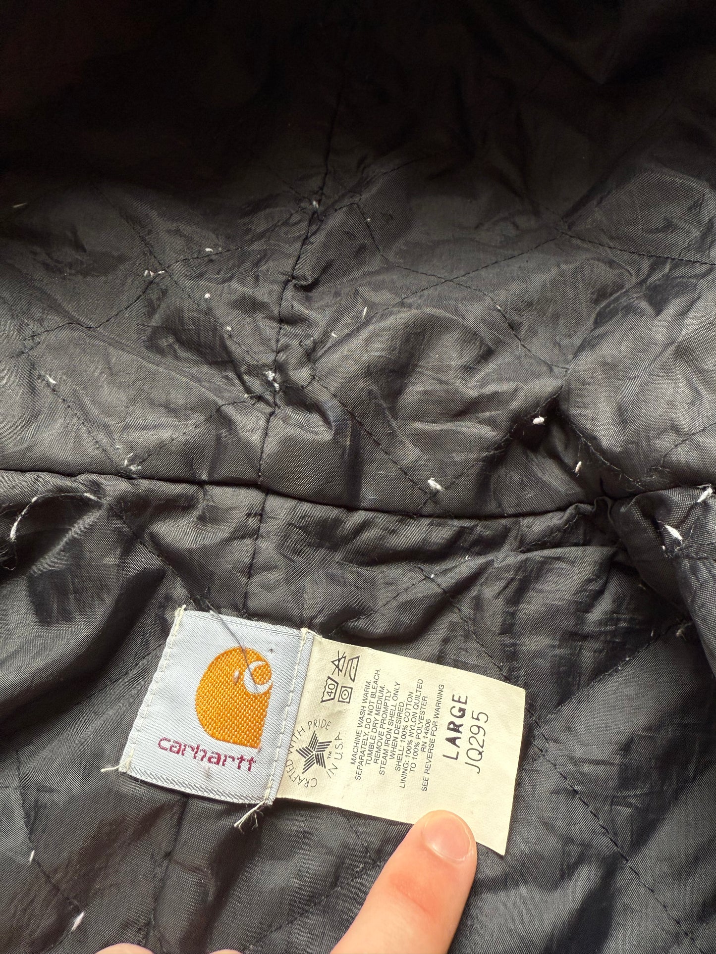 Faded Cream Carhartt Active Jacket - Boxy Medium