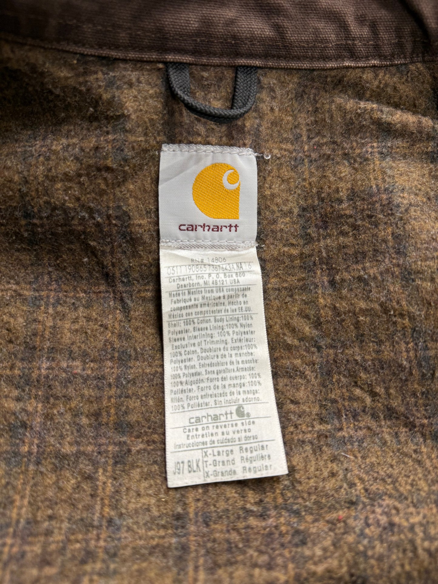 Faded Black Carhartt Detroit Jacket - Boxy L-XL
