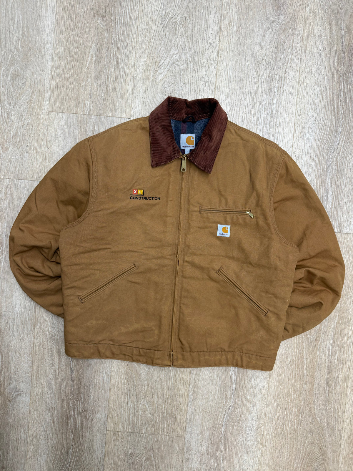 Faded Brown Carhartt Detroit Jacket - Large