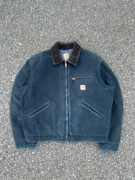 Faded Black Carhartt Detroit Jacket - Boxy Medium