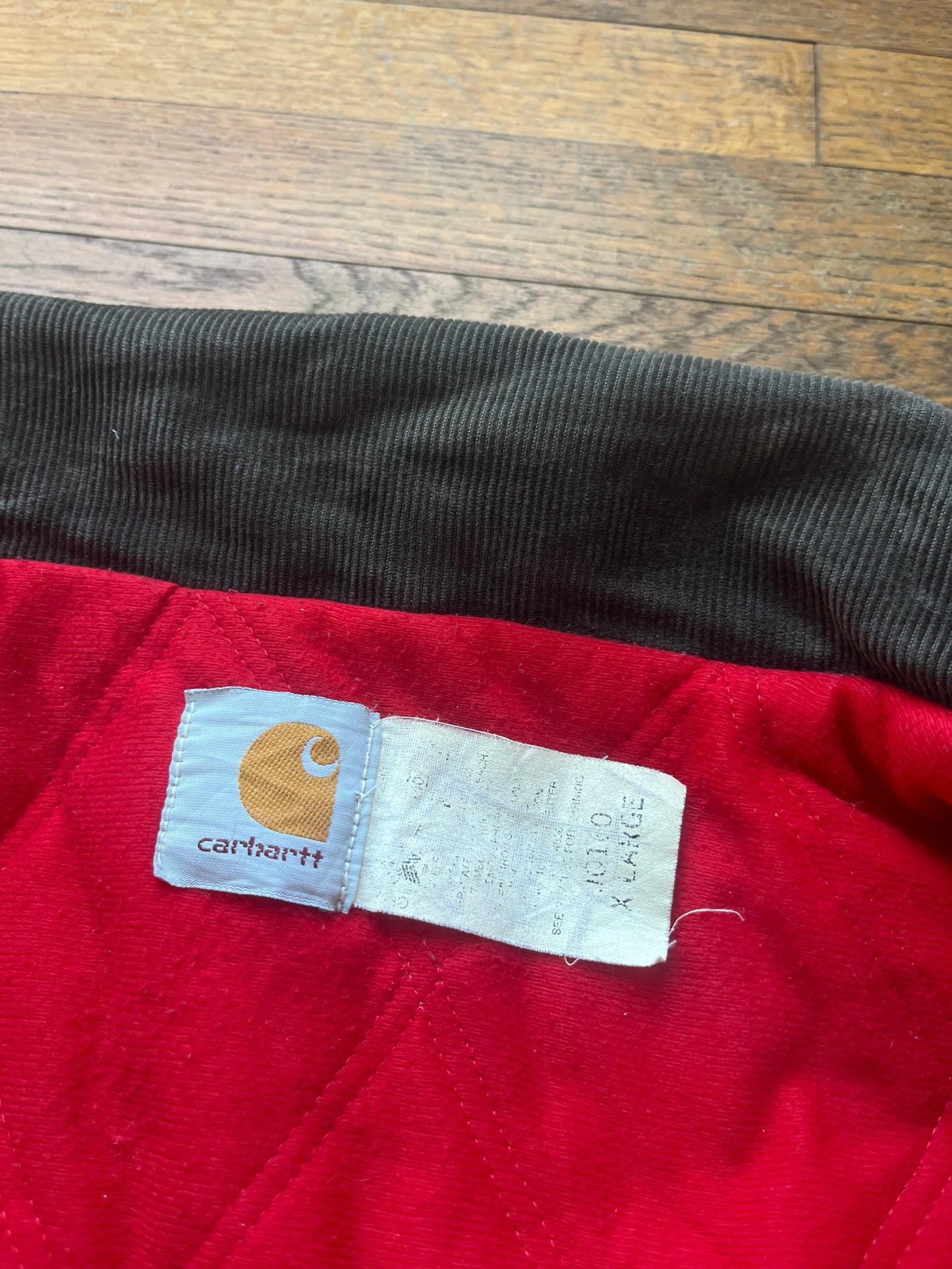 Faded Strawberry Red Carhartt Santa Fe Jacket - Large
