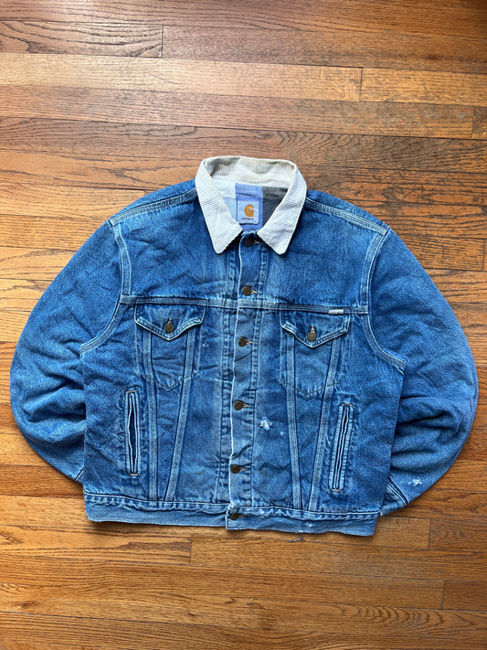 Faded Denim Carhartt Trucker Jacket - Medium