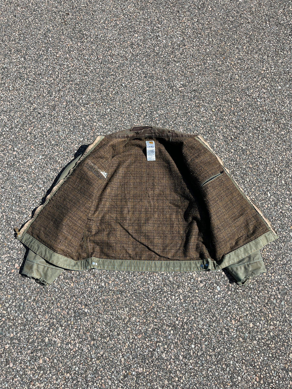 褪色绿色 Carhartt 底特律夹克 - Boxy ML