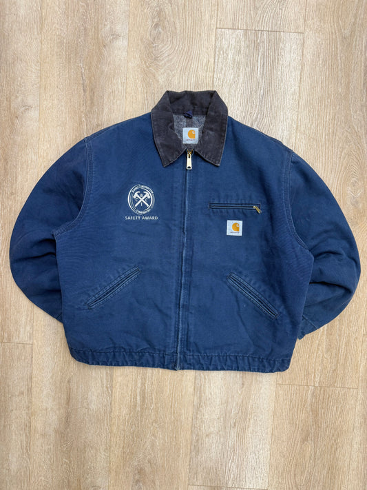 Faded Blue Carhartt Detroit Jacket - XL