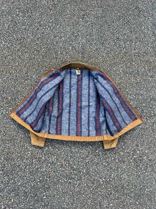 70 年代褪色棕色 Carhartt 底特律夹克 - 宽松 L-XL