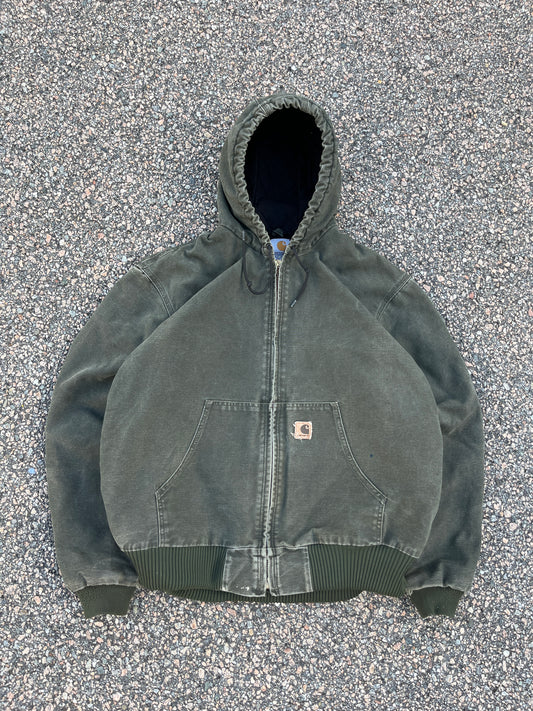Faded Olive Green Carhartt Active Jacket - XL