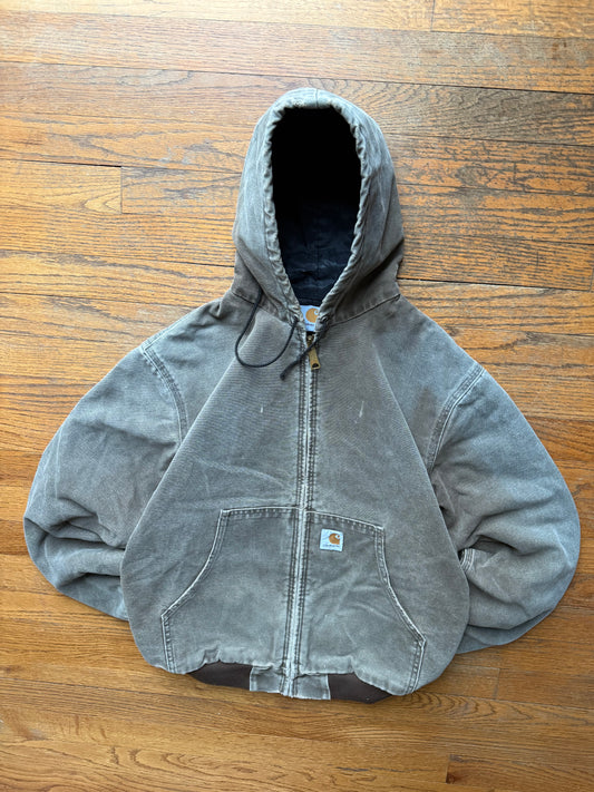 Faded Chestnut Brown Carhartt Active Jacket - Small