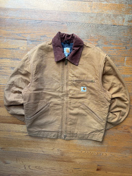 Faded Brown Carhartt Detroit Jacket - Medium