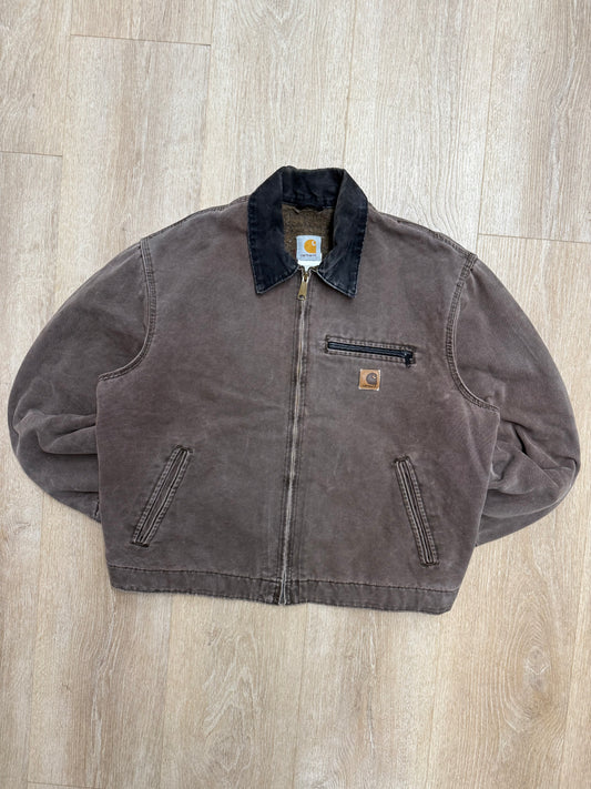 Faded Chestnut Brown Carhartt Detroit Jacket - Large