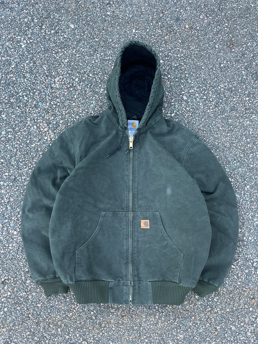 Faded Olive Green Carhartt Active Jacket - Medium