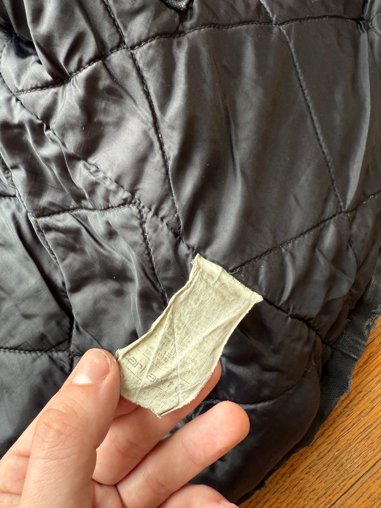 Faded n Distressed Black Carhartt Arctic Jacket - Medium