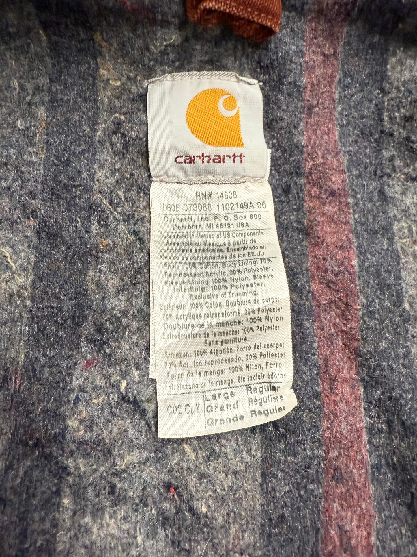 Faded Clay Red Carhartt Chore Jacket - Large