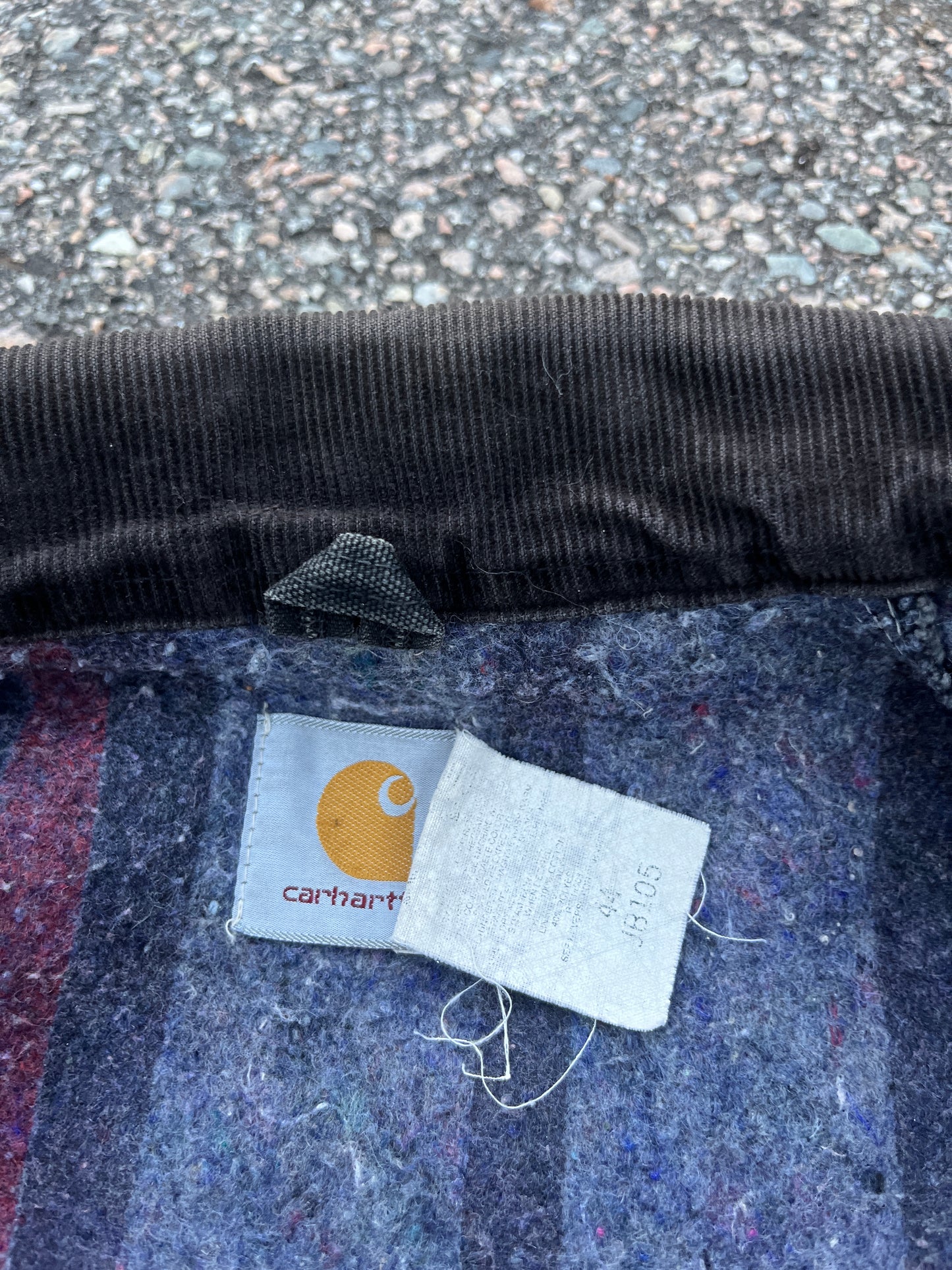 褪色黑色 Carhartt 底特律夹克 - 中号