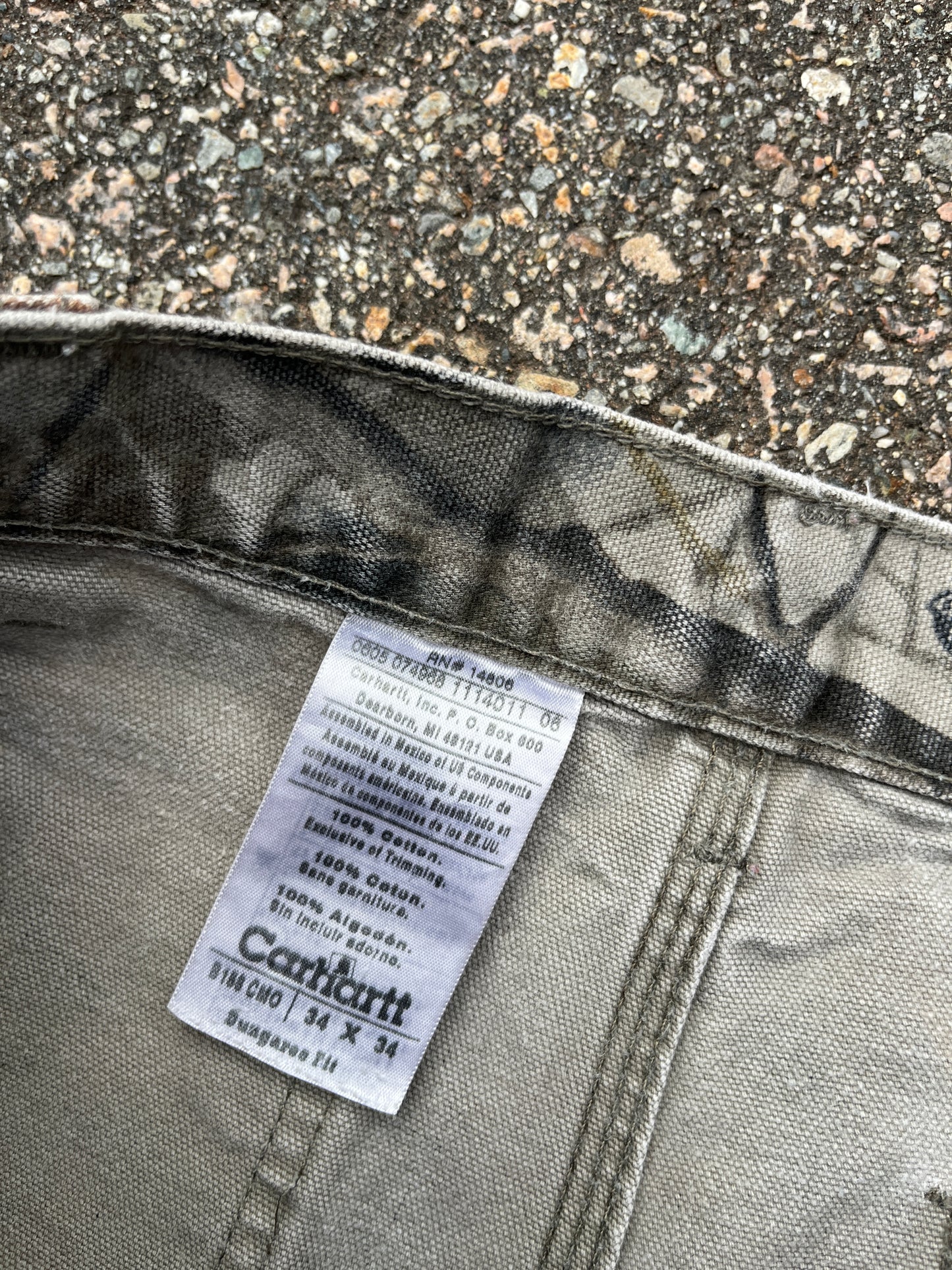 Faded Realtree Carhartt Carpenter Pants - 33 x 33