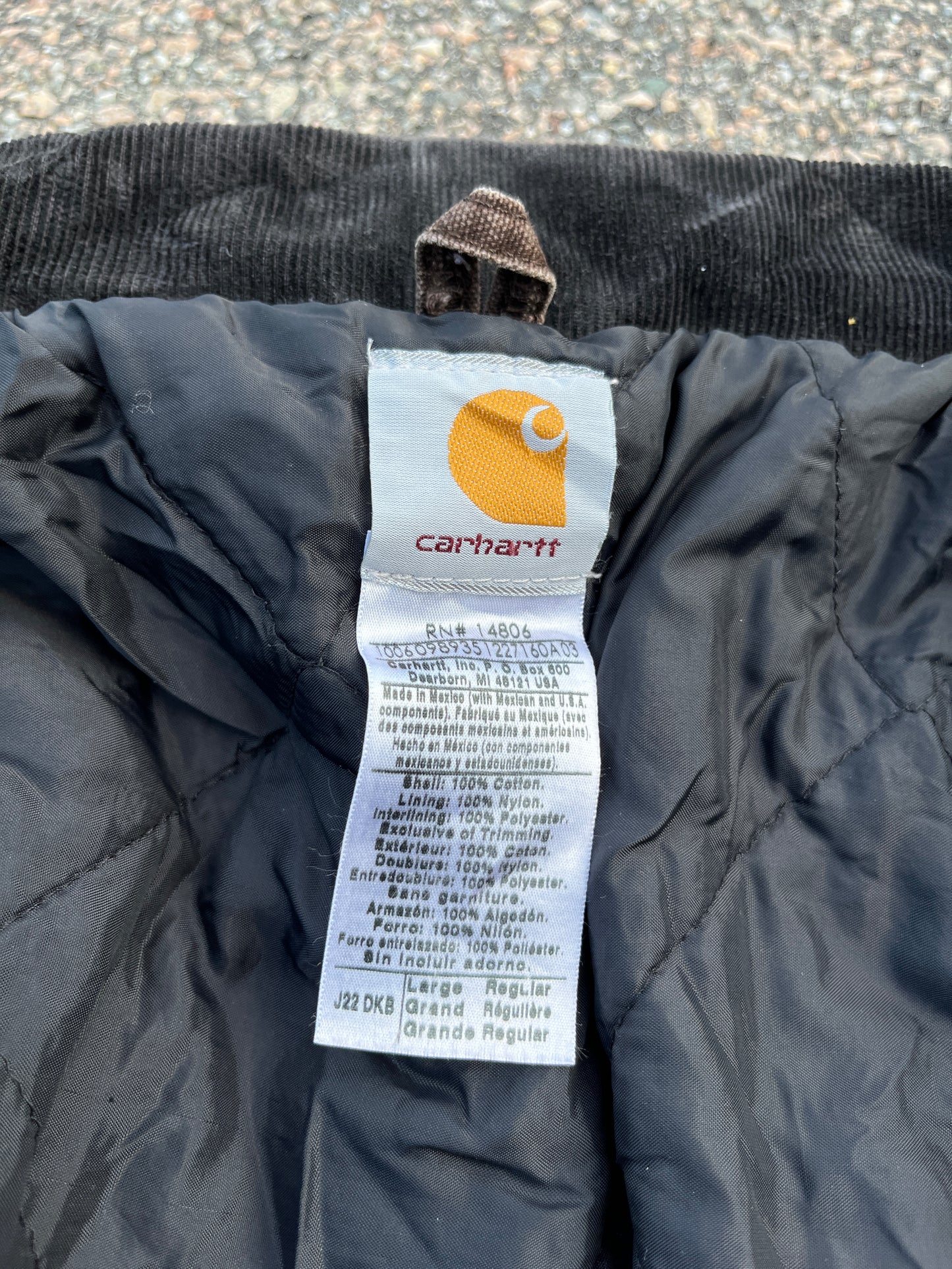 褪色棕色 Carhartt 北极夹克 - 中号宽松款