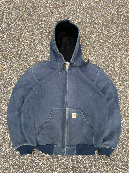 Faded Navy Blue Carhartt Active Jacket - Medium