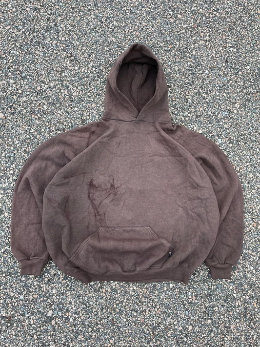90’s Faded Brown Russell Hoodie - Boxy L-XL