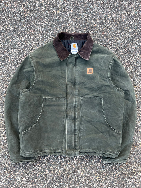 色あせたオリーブグリーンのカーハート アークティック ジャケット - ボクシー ミディアム