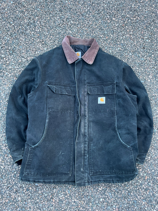 Faded Black Carhartt Arctic Style Jacket - Large