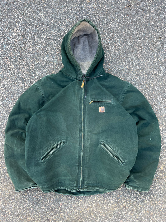 Faded Spruce Green Carhartt Sherpa Lined Jacket - 2XL