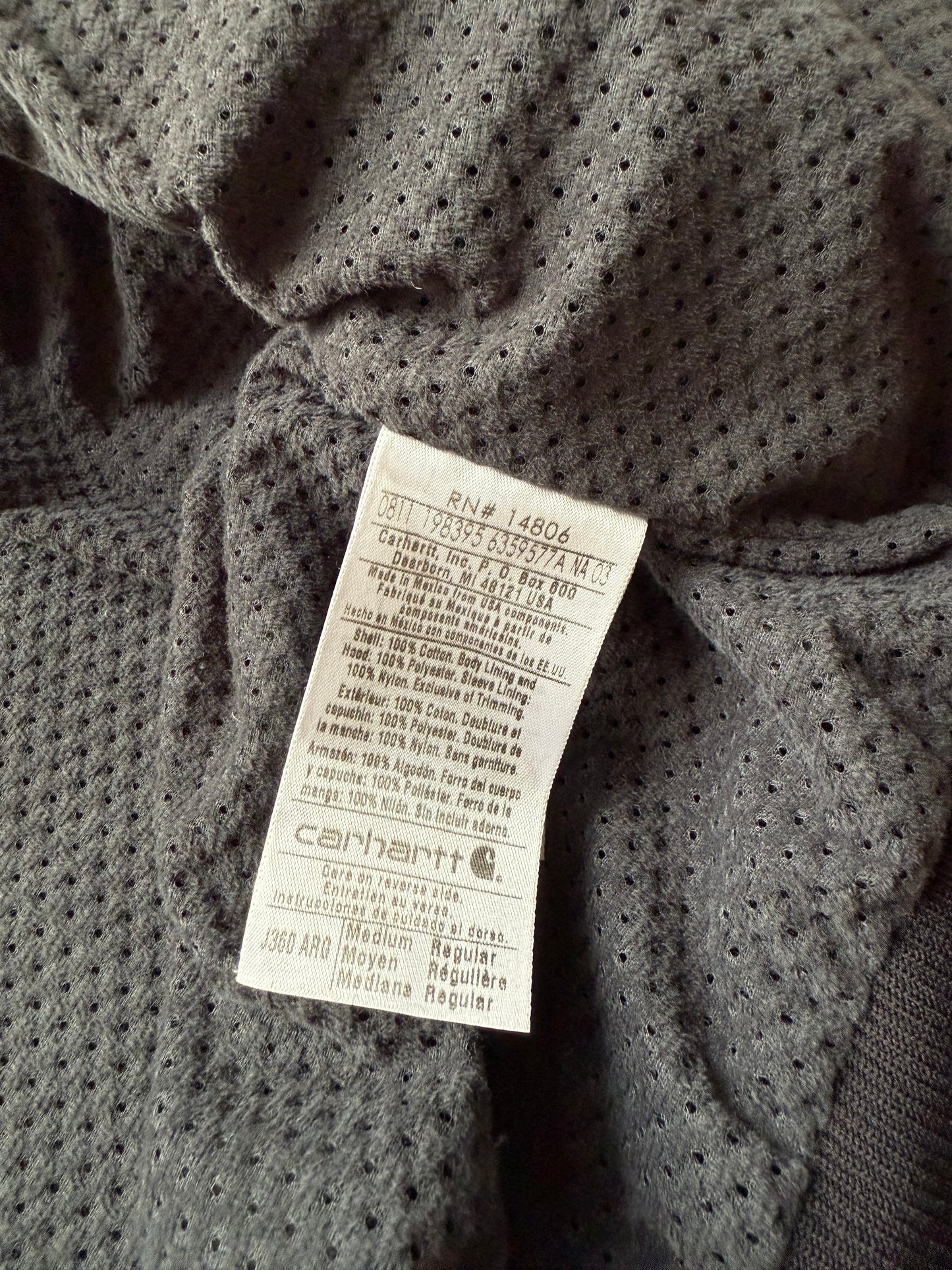 Faded Olive Green Carhartt Active Jacket - Medium