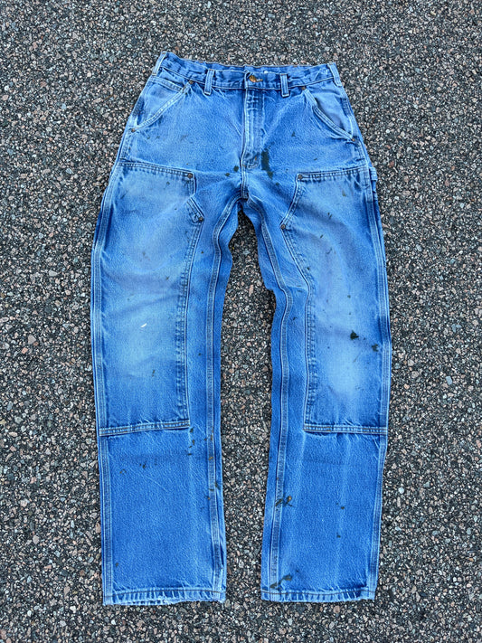 Faded Denim Carhartt Double Knee Pants - 31 x 33