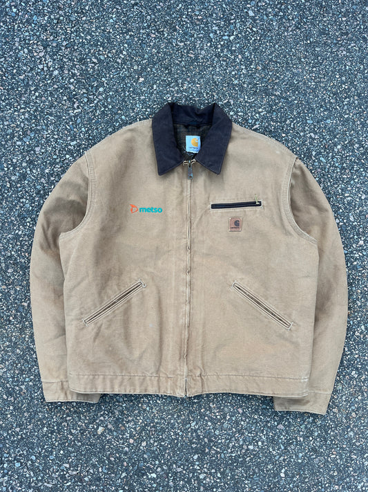 Faded Brown Carhartt Detroit Jacket - Large
