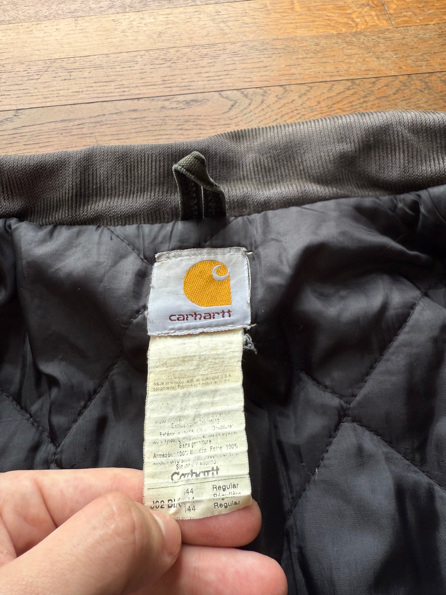 Faded Black Carhartt Arctic Jacket - Large