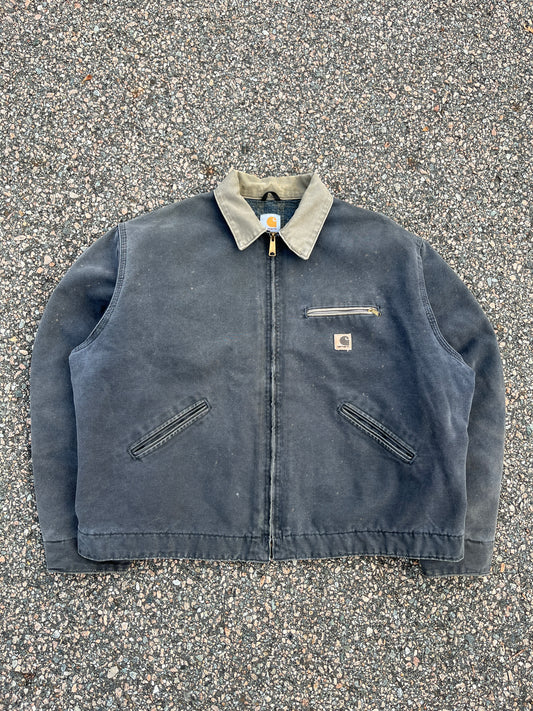 Faded Petrol Blue Carhartt Detroit Jacket - 2XL