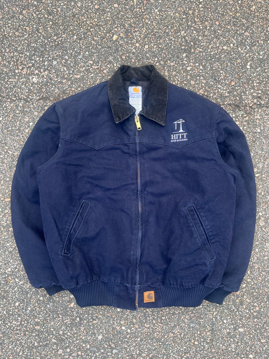 Faded Midnight Blue Carhartt Santa Fe Jacket - Large