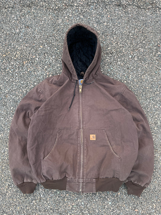 Faded Brown Carhartt Active Jacket - Large