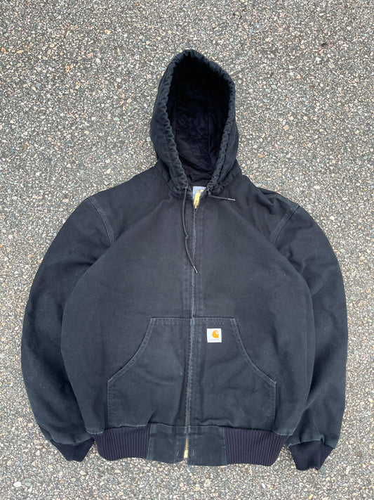 Faded Black Carhartt Active Jacket - Medium