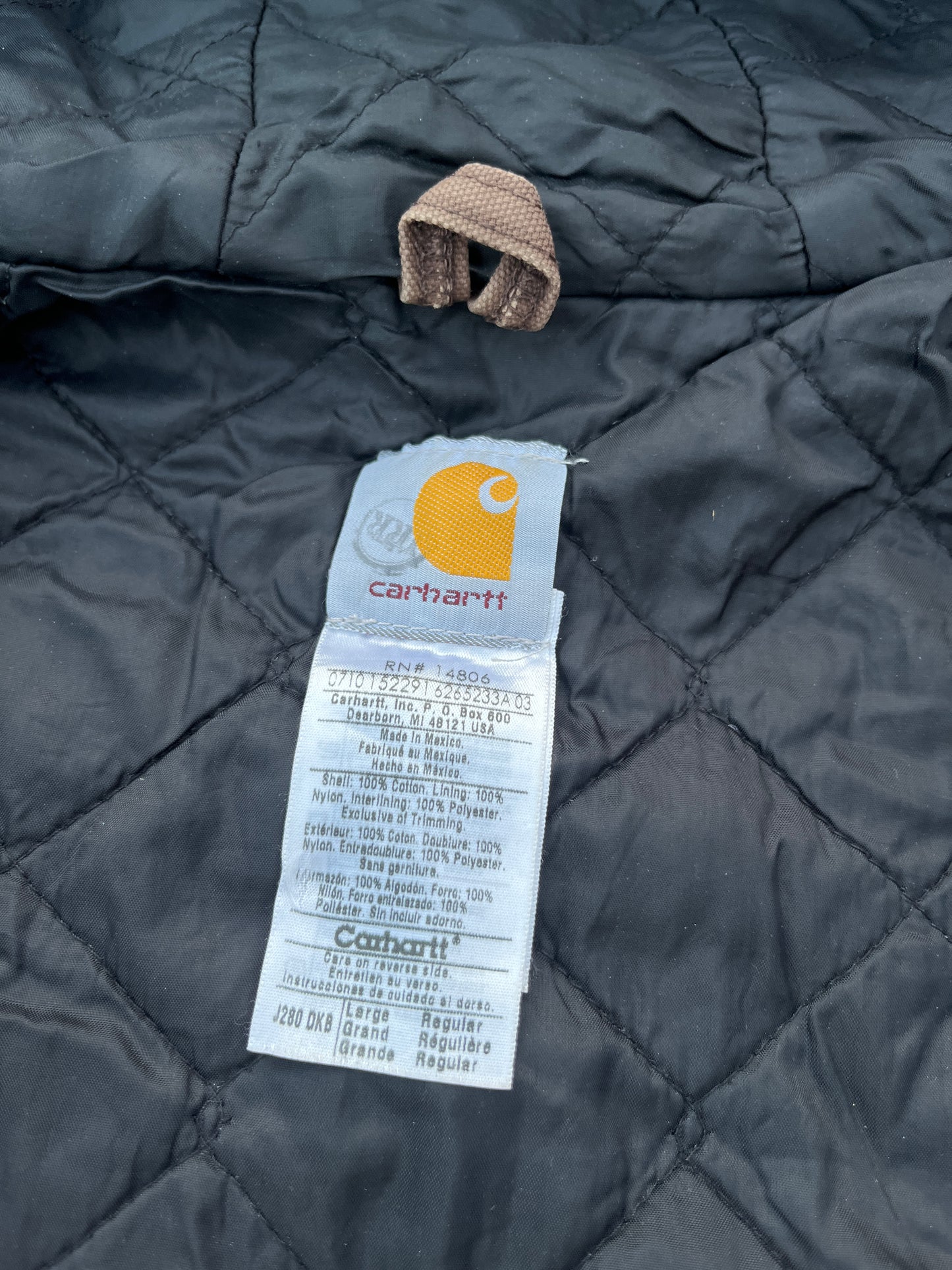 Faded Brown Carhartt Active Jacket - Large