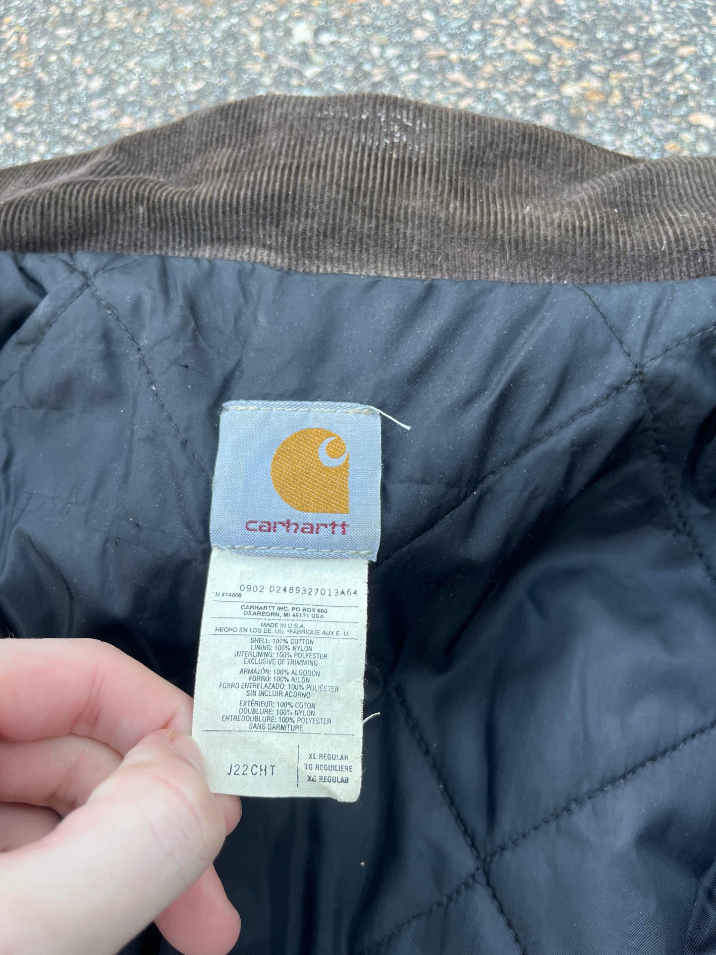 Faded Chestnut Brown Carhartt Arctic Jacket - Boxy Large