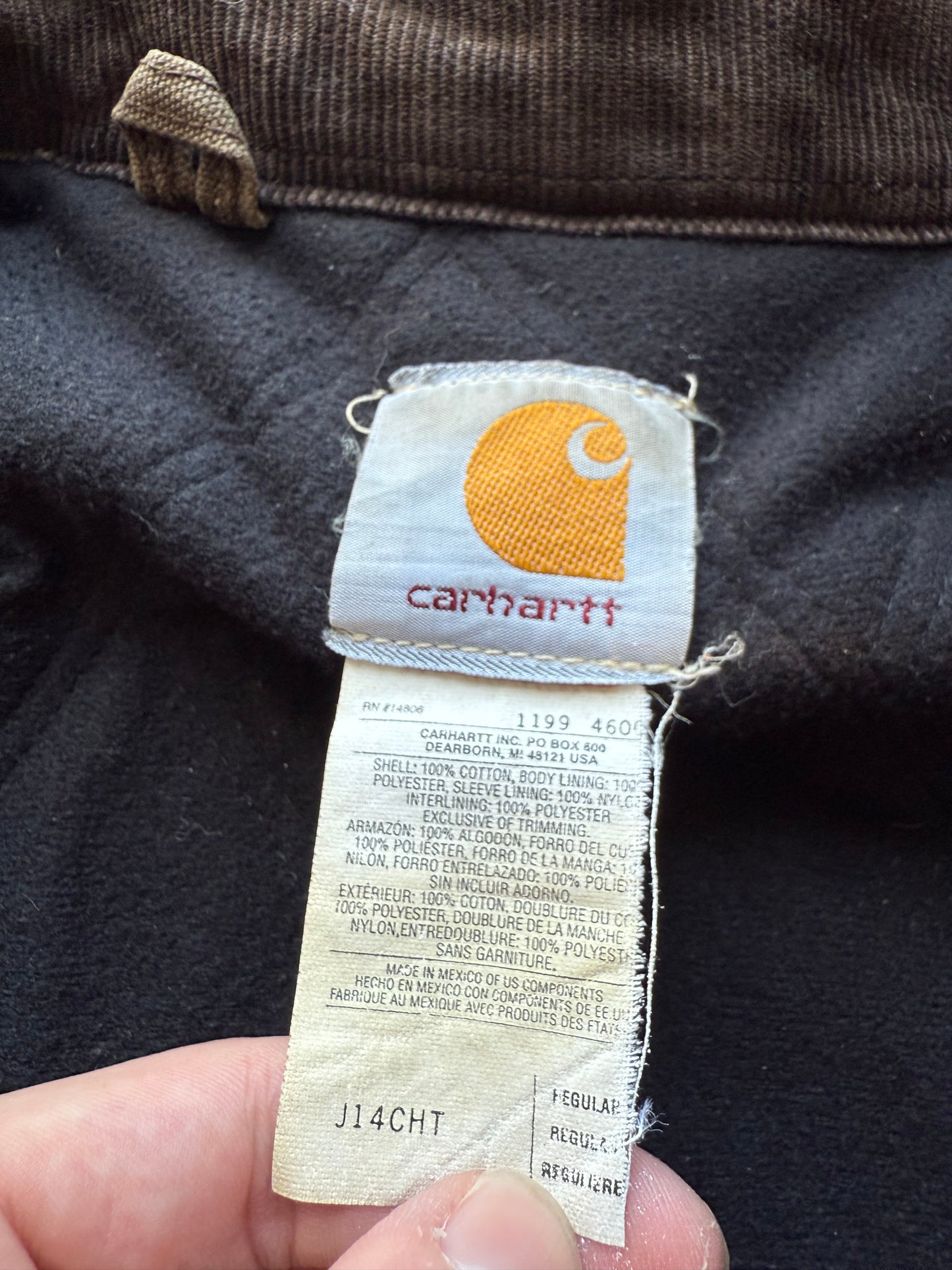 Faded Chestnut Brown Carhartt Santa Fe Jacket - Large