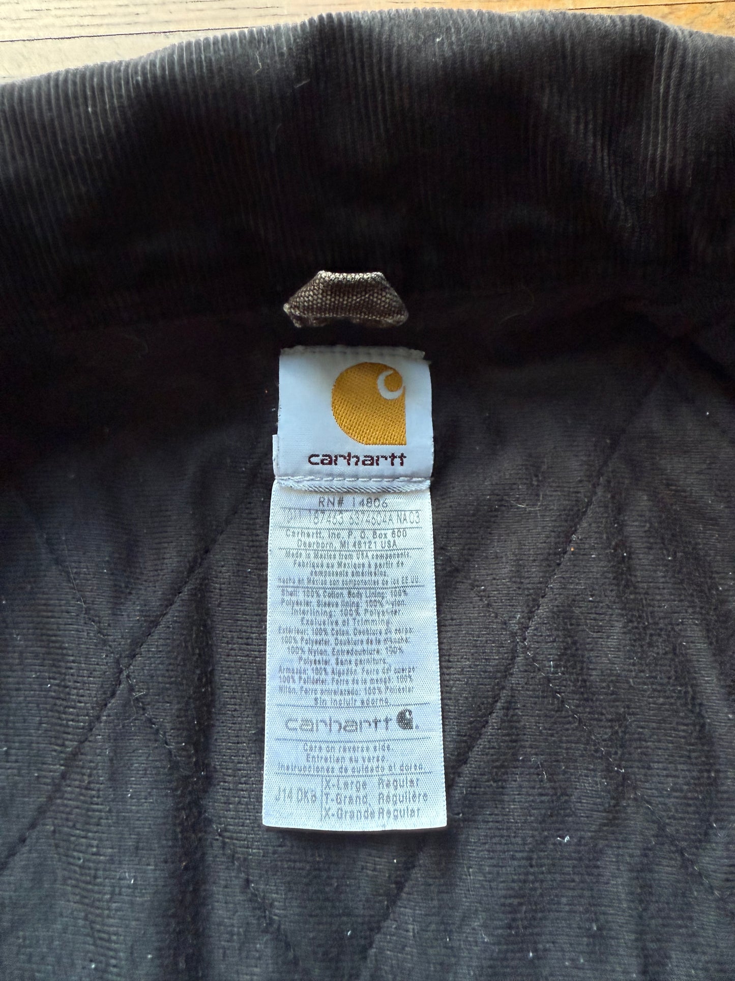 Faded Dark Brown Carhartt Santa Fe Jacket - Fits L-XL