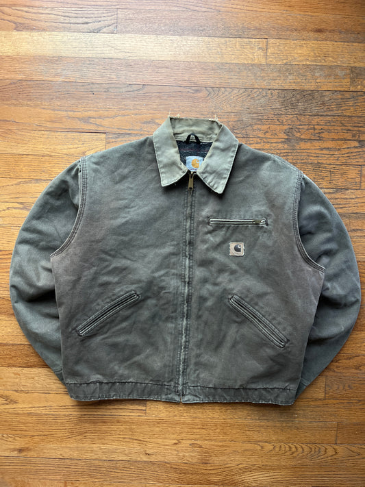 Faded Chestnut Brown Carhartt Detroit Jacket - Boxy Medium