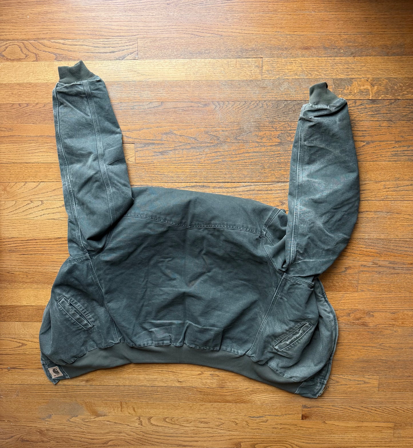 Faded Olive Green Carhartt Santa Fe Jacket - Large