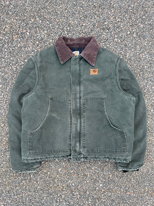 色あせたオリーブグリーンのカーハート アークティック ジャケット - ボクシー ミディアム