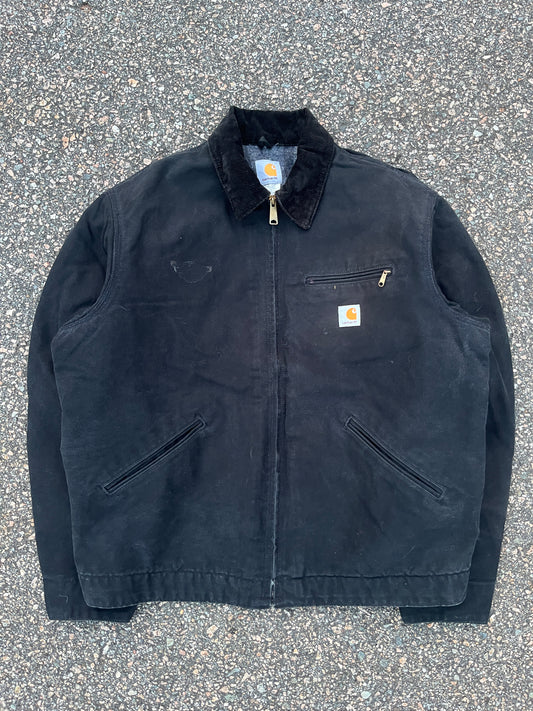 Faded Black Carhartt Detroit Jacket - Boxy L-XL