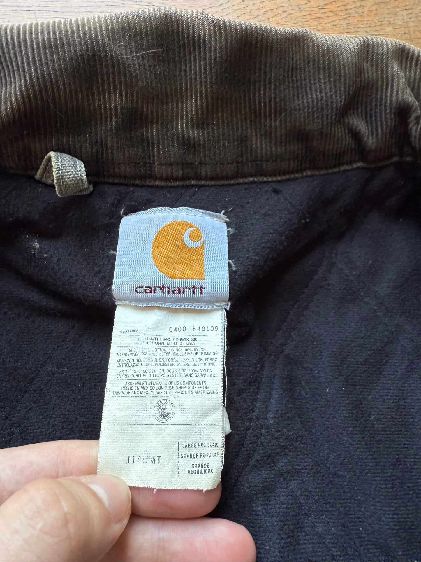 Faded Cement Grey Carhartt Santa Fe Jacket - Medium